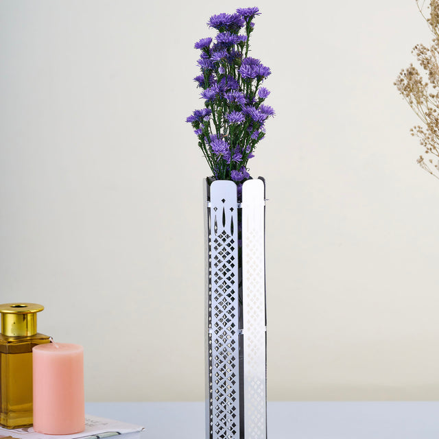 Flower Candle Stand Cum Bud Vase SS