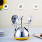 Dancing Doll Cutlery Stand | Large | Yellow