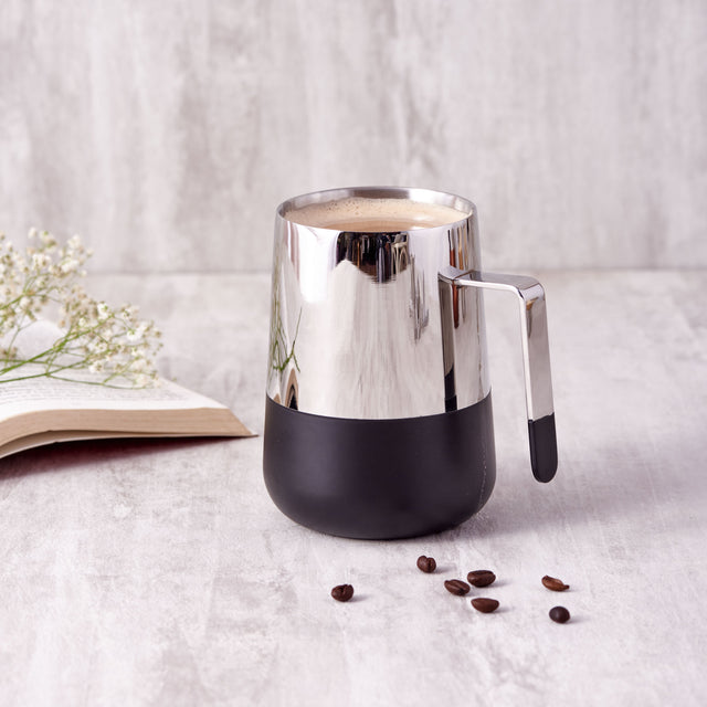 Magic Black Luxury Stainless Steel Coffee Mug | Set of 2