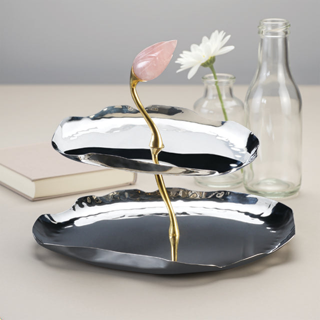 Monet Cake Stand Two Tier