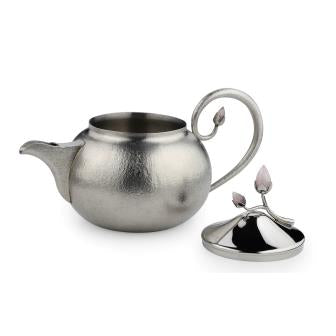 Pink Bloom Tea Set With Texture
