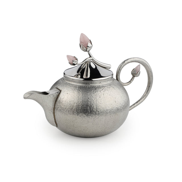 Pink Bloom Tea Set With Texture
