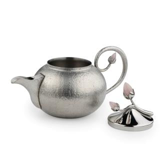 Pink Bloom Tea Set With Texture
