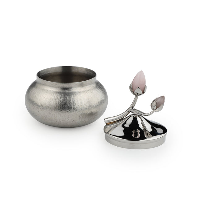 Pink Bloom Tea Set With Texture