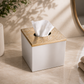Inline Cube Tissue Box | Gold