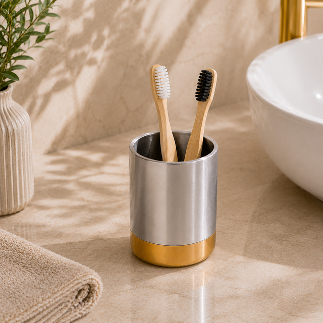 Inline Toothbrush Holder | Gold