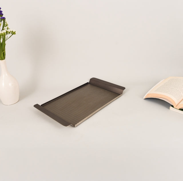 Inline Weaving Tray | Gun Metal