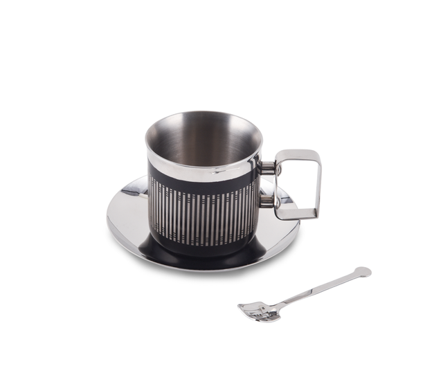 Stripe Cup and Saucer | Set of 2