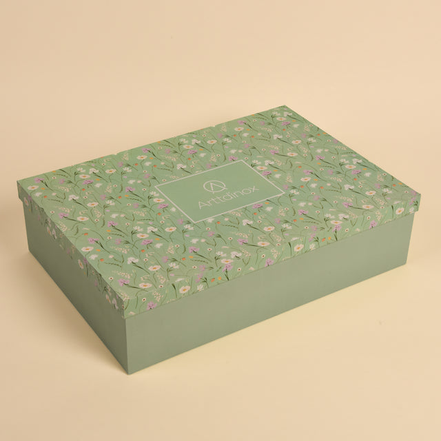 Gifting Longish Platter with Ice Cream Cups