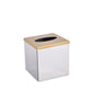 Inline Cube Tissue Box | Gold