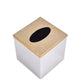 Inline Cube Tissue Box | Gold