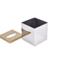 Inline Cube Tissue Box | Gold
