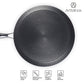 Stainless Steel Triply Tawa 28 cm Etched Nonstick with Rivetless Stay Cool Handle