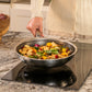 Stainless Steel Triply Frypan 26 cm (2.1 Ltr) Etched Nonstick with Rivetless Stay Cool Handle + Vented Glass Lid