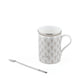 Platinum Mug with Stirrer | Set of 2