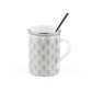 Platinum Mug with Stirrer | Set of 2