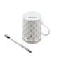 Platinum Mug with Stirrer | Set of 2
