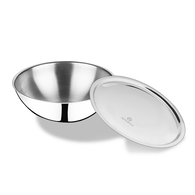 Stainless Steel Triply Tasla with Lid