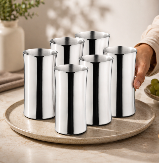 Dainty & Tall Stainless Steel Tumbler Set of 6