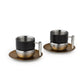 Large Cup & Saucer Set of 2